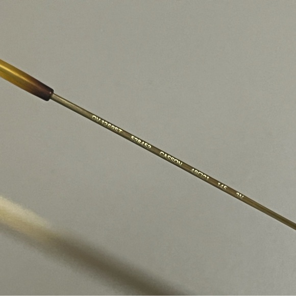 Oliver Peoples Red and Gold Sunglasses - Picture 10 of 13